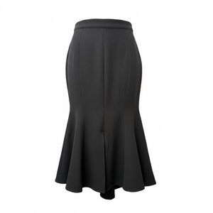 🖤 Chic Black High-Low Midi Skirt with Front Slit🖤
